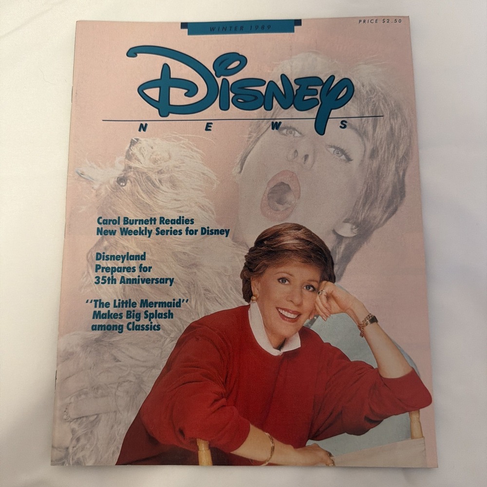 Disney News Magazine Winter 1989 Carol Burnett Series For‎ Disney